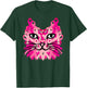 Pink Ribbon Cat Cute Breast Cancer Awareness Gifts T-Shirt - T-Shirt | Forest