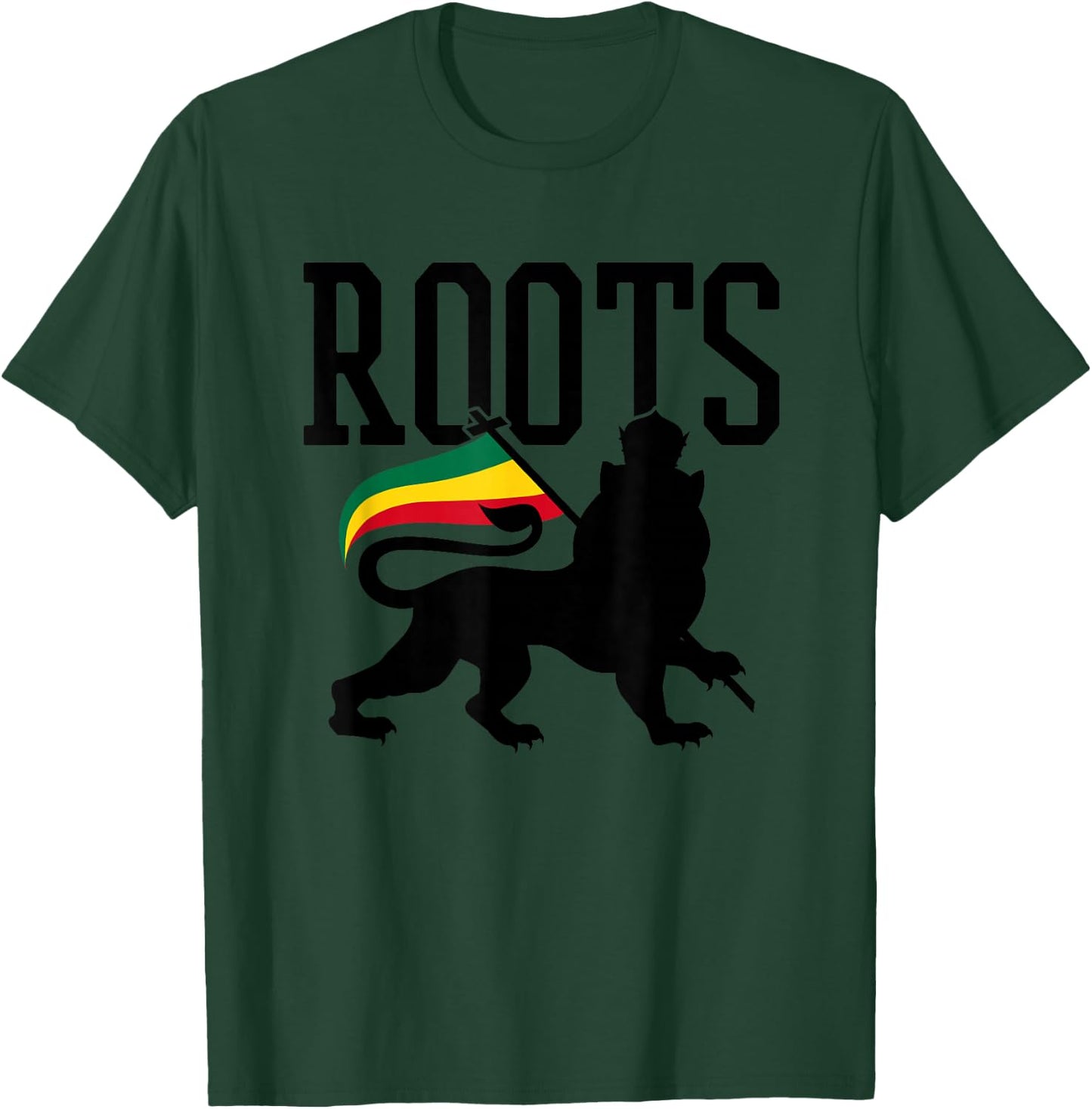 Reggae Roots Lion Of Judah Rastafari Rasta Music Gift T-Shirt - T-Shirt | Forest