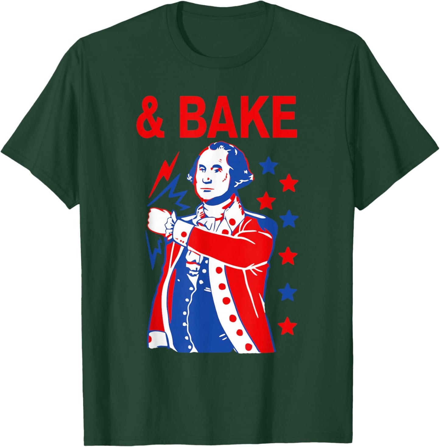 Funny Shake and Bake 4th of July Couple Matching & Bake T-Shirt - T-Shirt | Forest