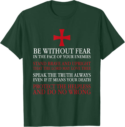 Crusader Knight Knights Templar Cod Ren Faire T-Shirt - T-Shirt | Forest