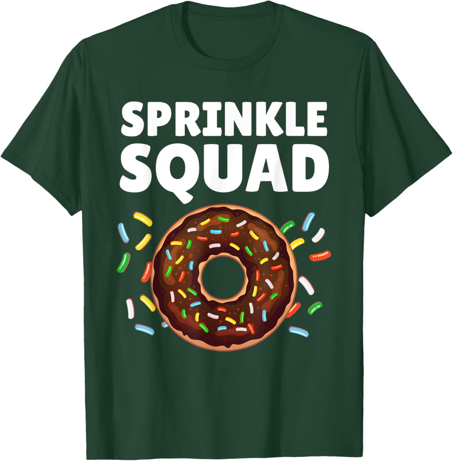 Cool Donut Art Women Kids Donut Squad Doughnut Donut T-Shirt - T-Shirt | Forest