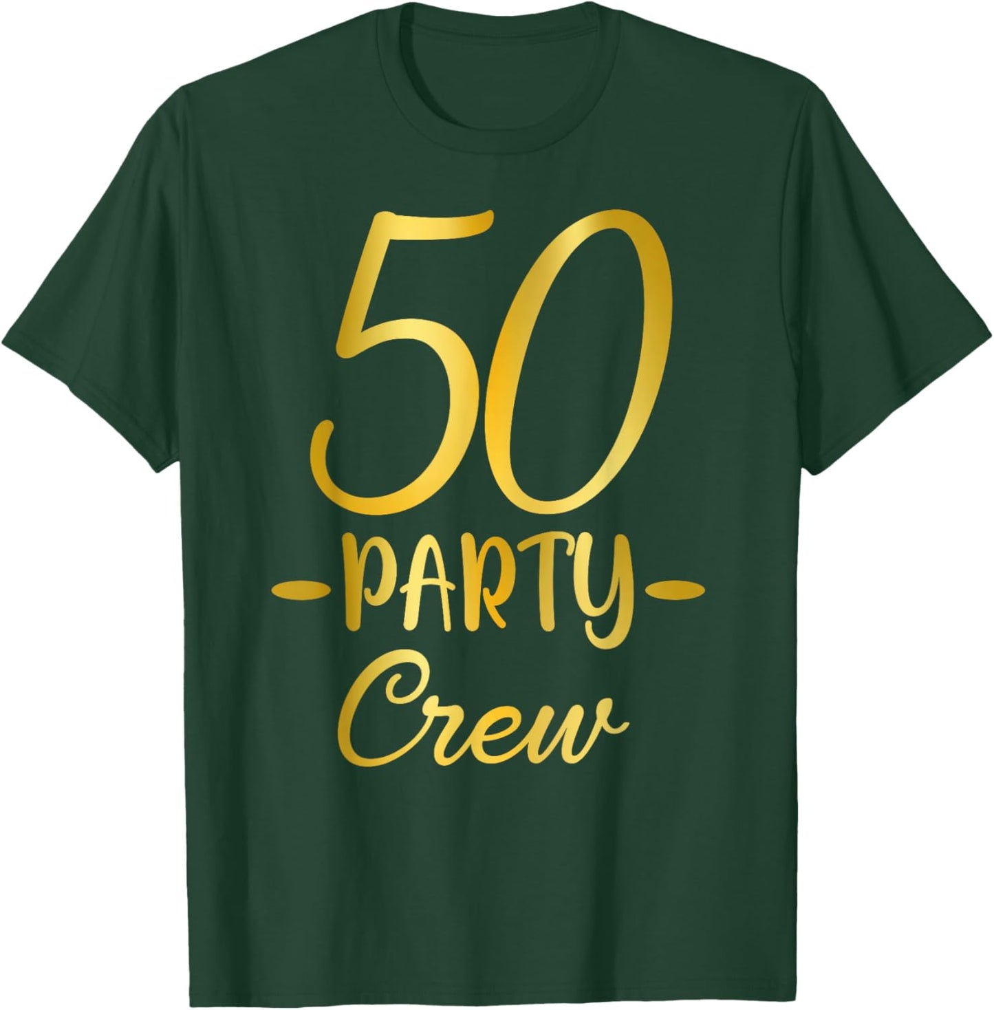 50 Party Crew 50th Birthday Group Friends Drinking Beers T-Shirt - T-Shirt | Forest