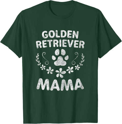 Golden Lover Owner Funny Dog Mom Shirt Golden Retriever Mama Women