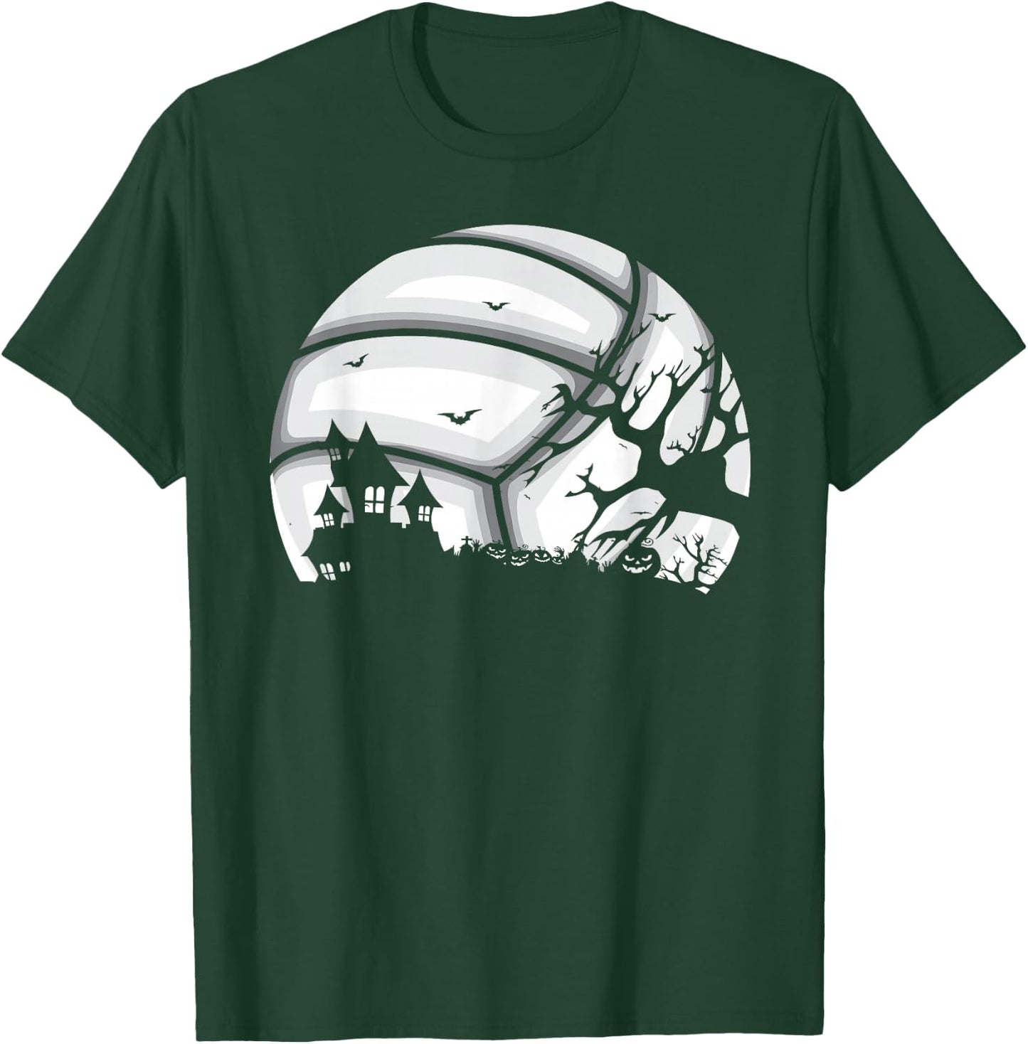 Spooky Scary Varsity Volleyball Player Halloween Costume T-Shirt - T-Shirt | Forest
