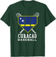 Curacao Baseball Team Pride Caribbean Baseball for Curaçaoan T-Shirt - T-Shirt | Forest