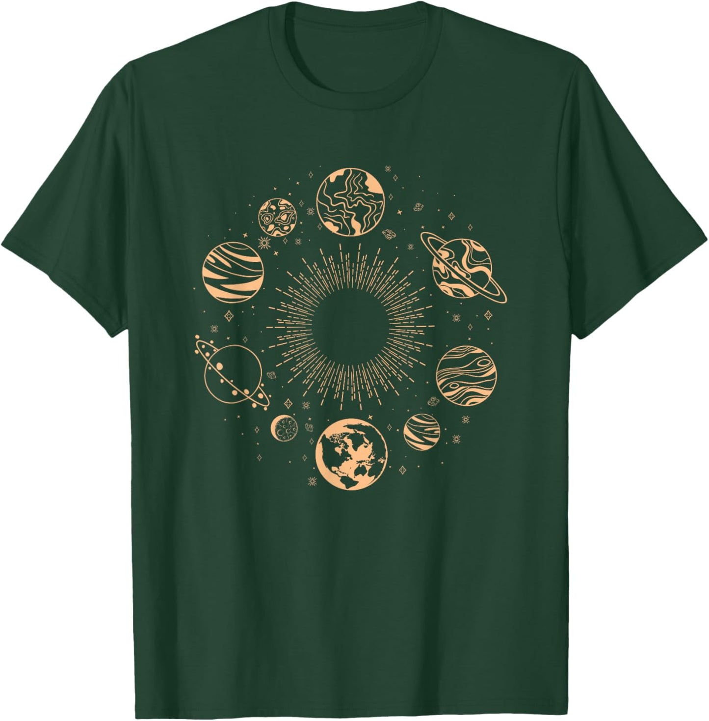 Solar System Planets Space Science Galaxy Astronomy Universe T-Shirt - T-Shirt | Forest