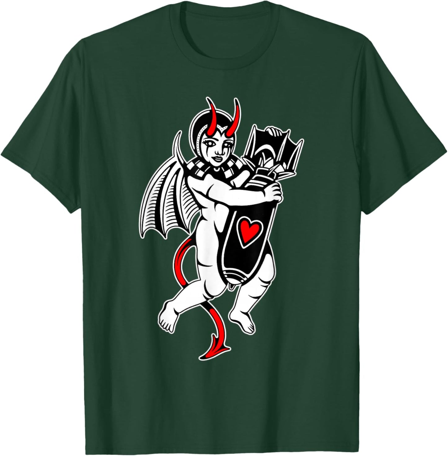 Cupid Devil Demon Love Bomb Vampire Lover T-Shirt - T-Shirt | Forest
