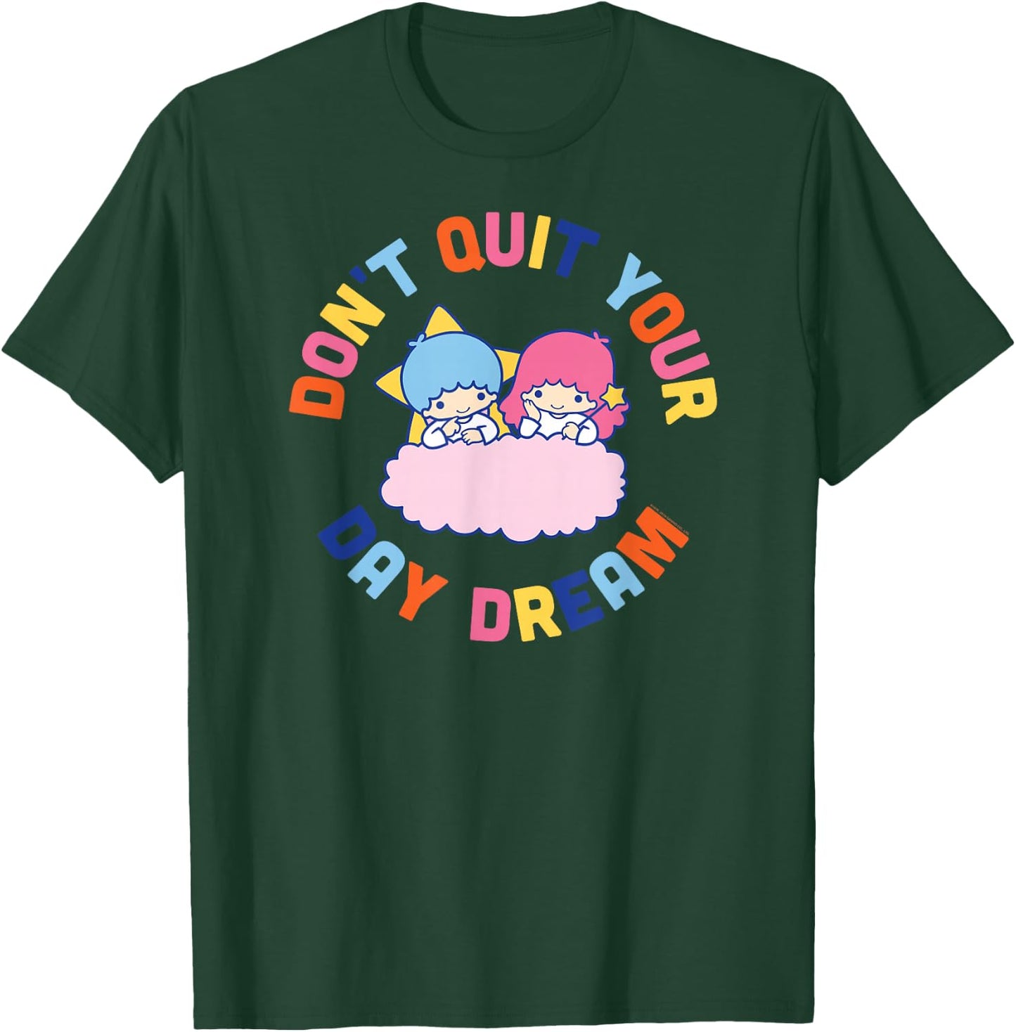 Little Twin Stars Don't Quit Your Day Dream T-Shirt - T-Shirt | Forest
