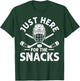 Just here for the Snacks Ice Hockey Fans Stadium Game T-Shirt - T-Shirt | Forest