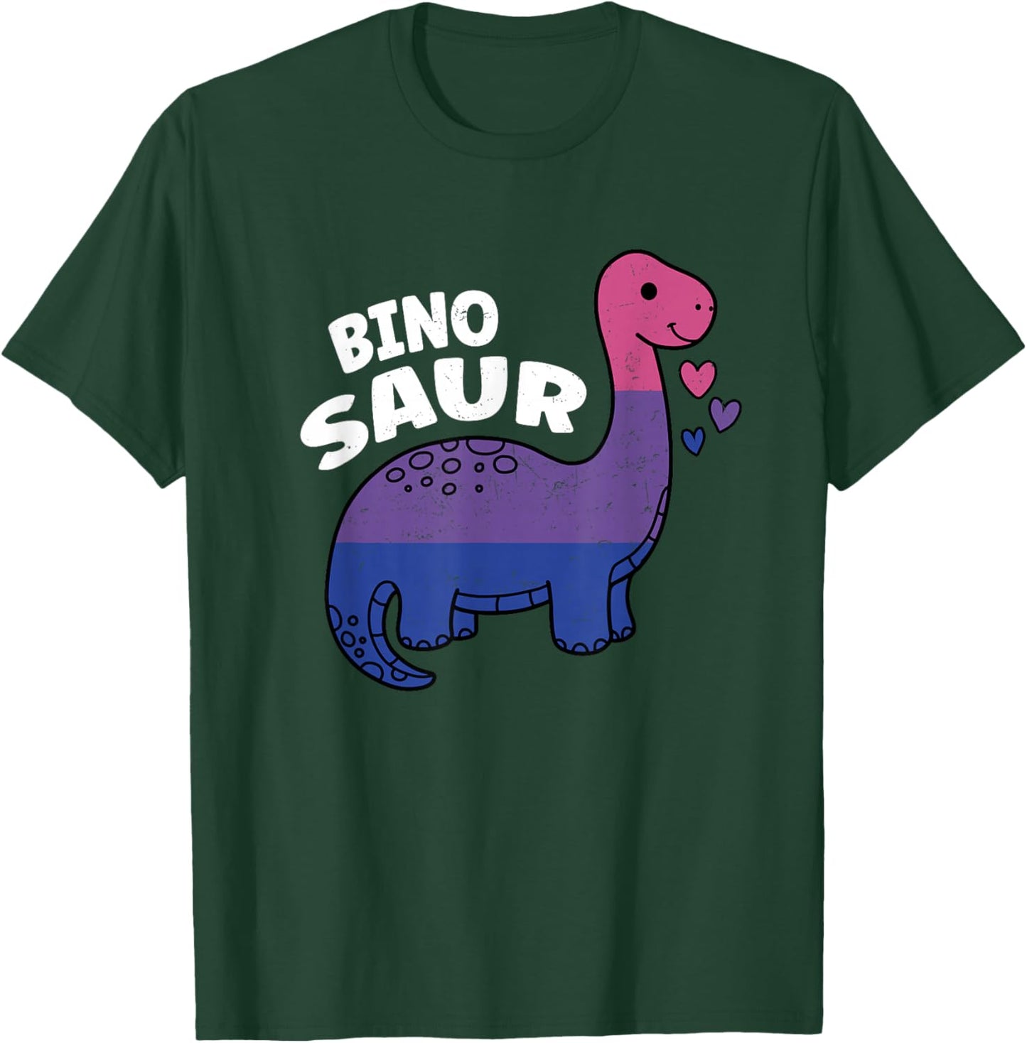 Binosaur Bisexual Pride Dino Bi T-Shirt - T-Shirt | Forest
