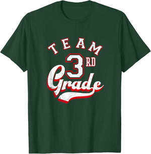 Team 3rd Grade Third for Teacher or Students Distressed Women Kids T-Shirt - T-Shirt | Forest