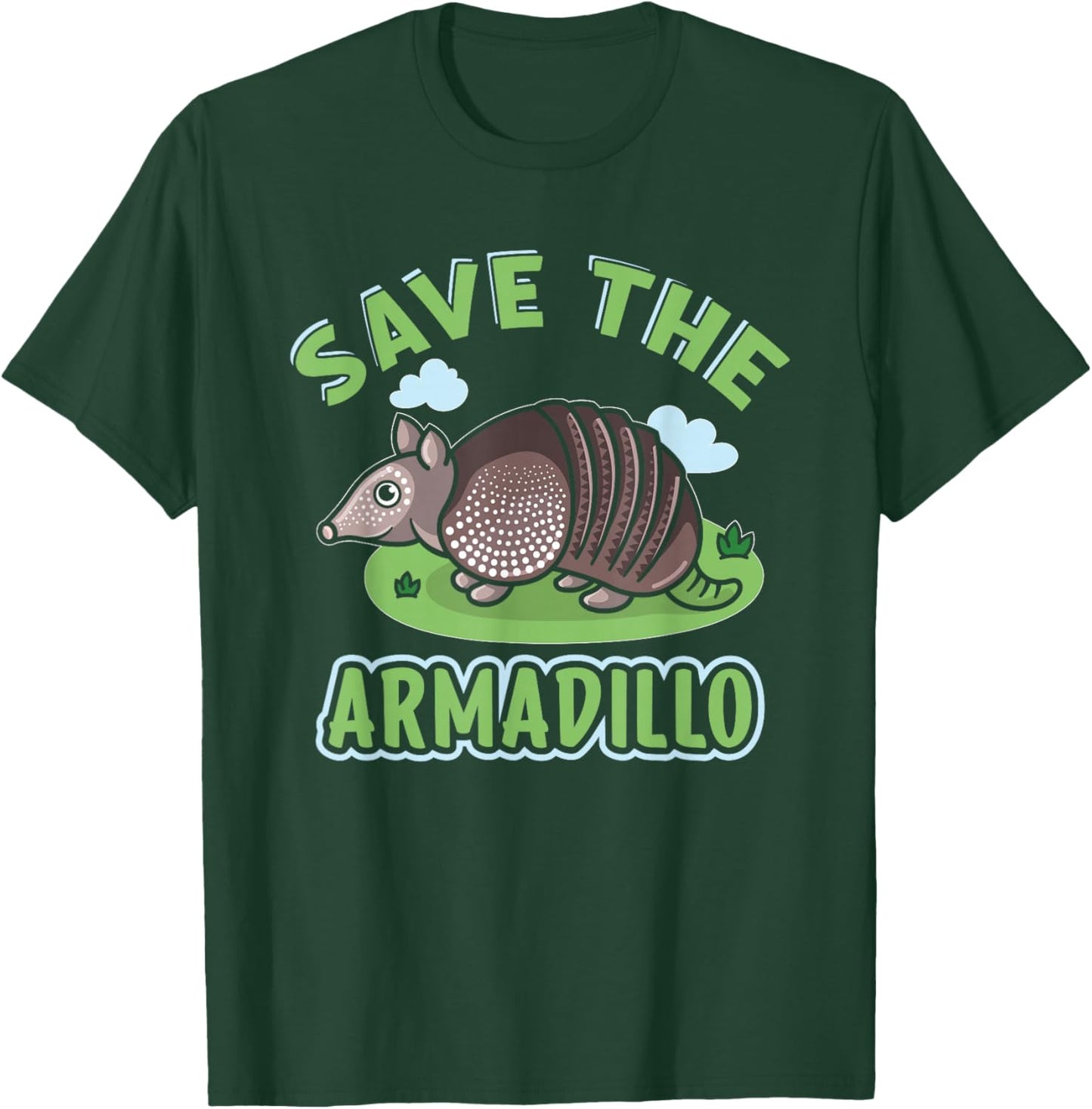 Save The Armadillo T-Shirt - T-Shirt | Forest
