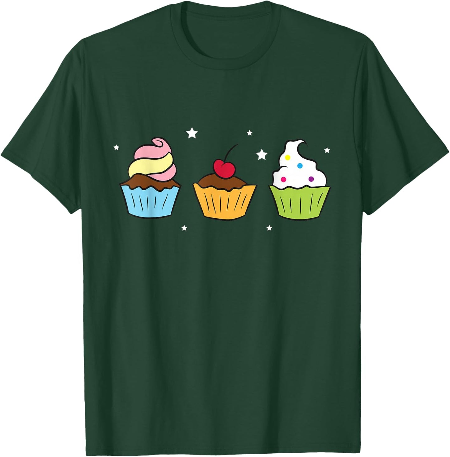 Cupcakes Baking Sweet Cupcakes Sweet Cupcake Baking T-Shirt - T-Shirt | Forest