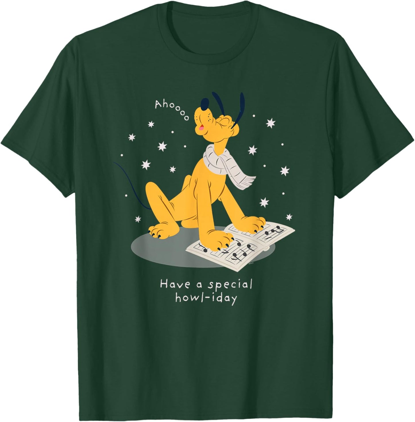 Disney Pluto Holiday Christmas Have a Special Howl-iday T-Shirt - T-Shirt | Forest