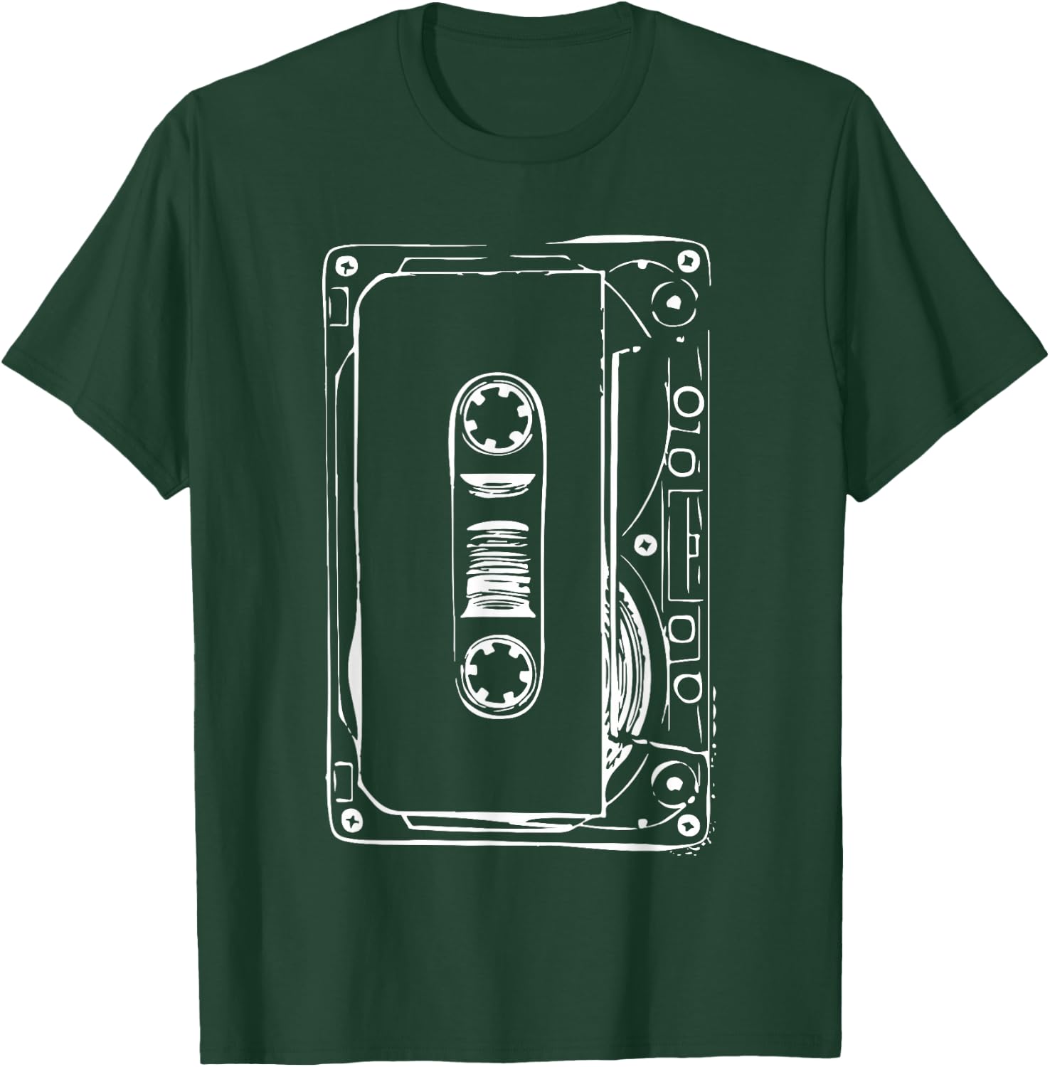 Love Retro Mixtape 80's Blank Cassette Tape Shirt Gift T-Shirt - T-Shirt | Forest