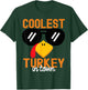 Funny Coolest Turkey in Town Thanksgiving Toddler Boys Girls T-Shirt - T-Shirt | Forest