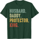 Husband Daddy Protector King Vintage Father's Day Gift T-Shirt - T-Shirt | Forest