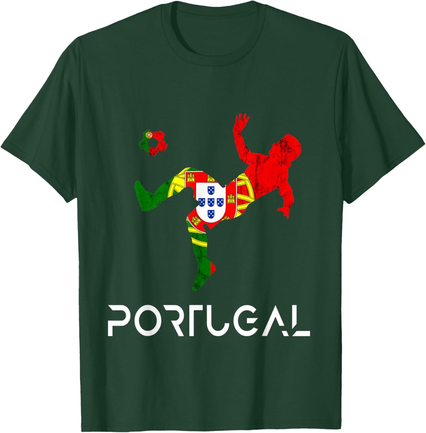 Portugal Soccer Futebol Portuguese Pride Portuguese Flag T-Shirt - T-Shirt | Forest