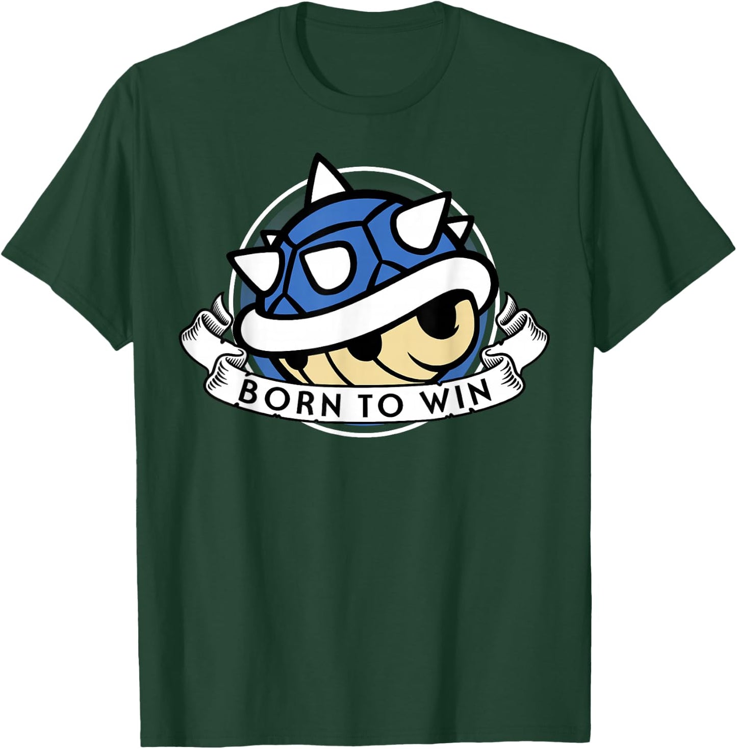 Mario Kart Blue Shell Born to Win T-Shirt - T-Shirt | Forest