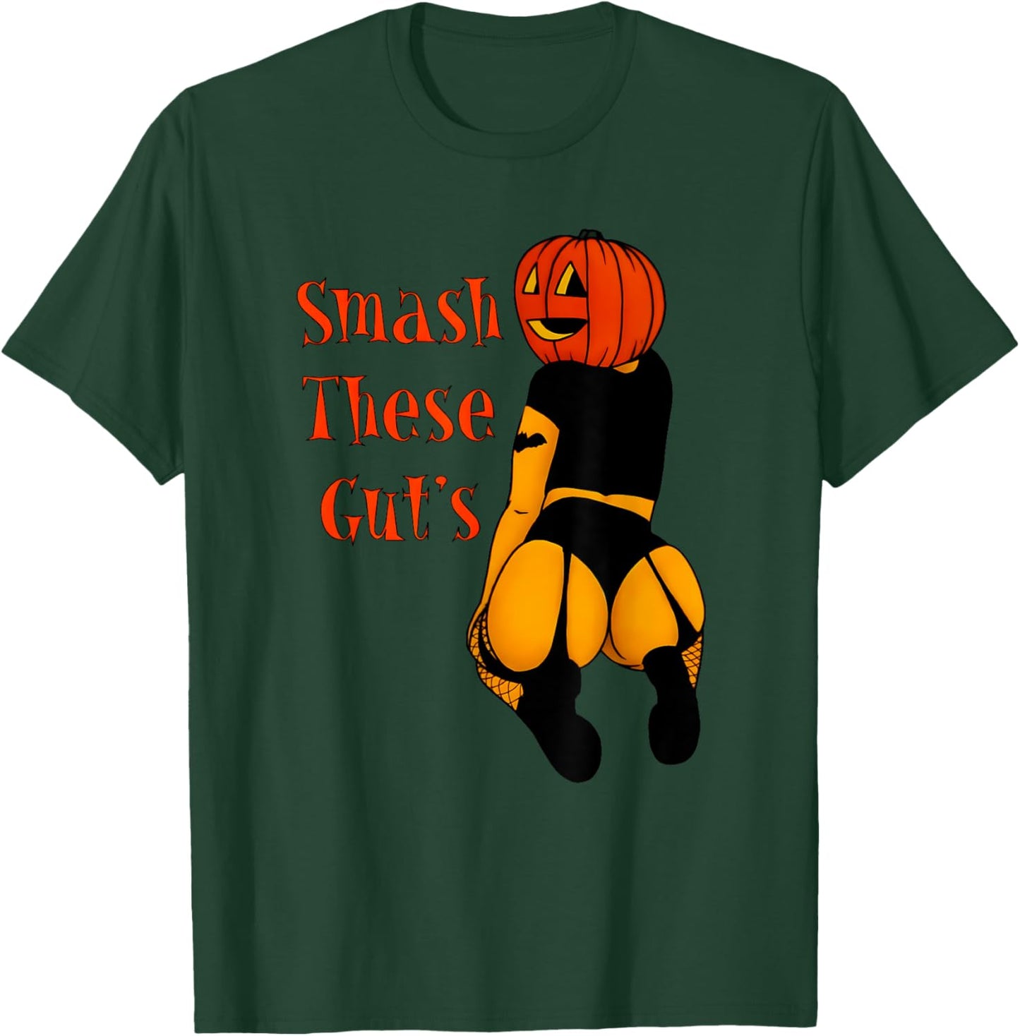 Smash these gut's funny pumpkin halloween joke T-Shirt - T-Shirt | Forest