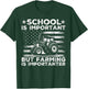 School Is Important But Farming Is Importanter Funny Tractor T-Shirt - T-Shirt | Forest