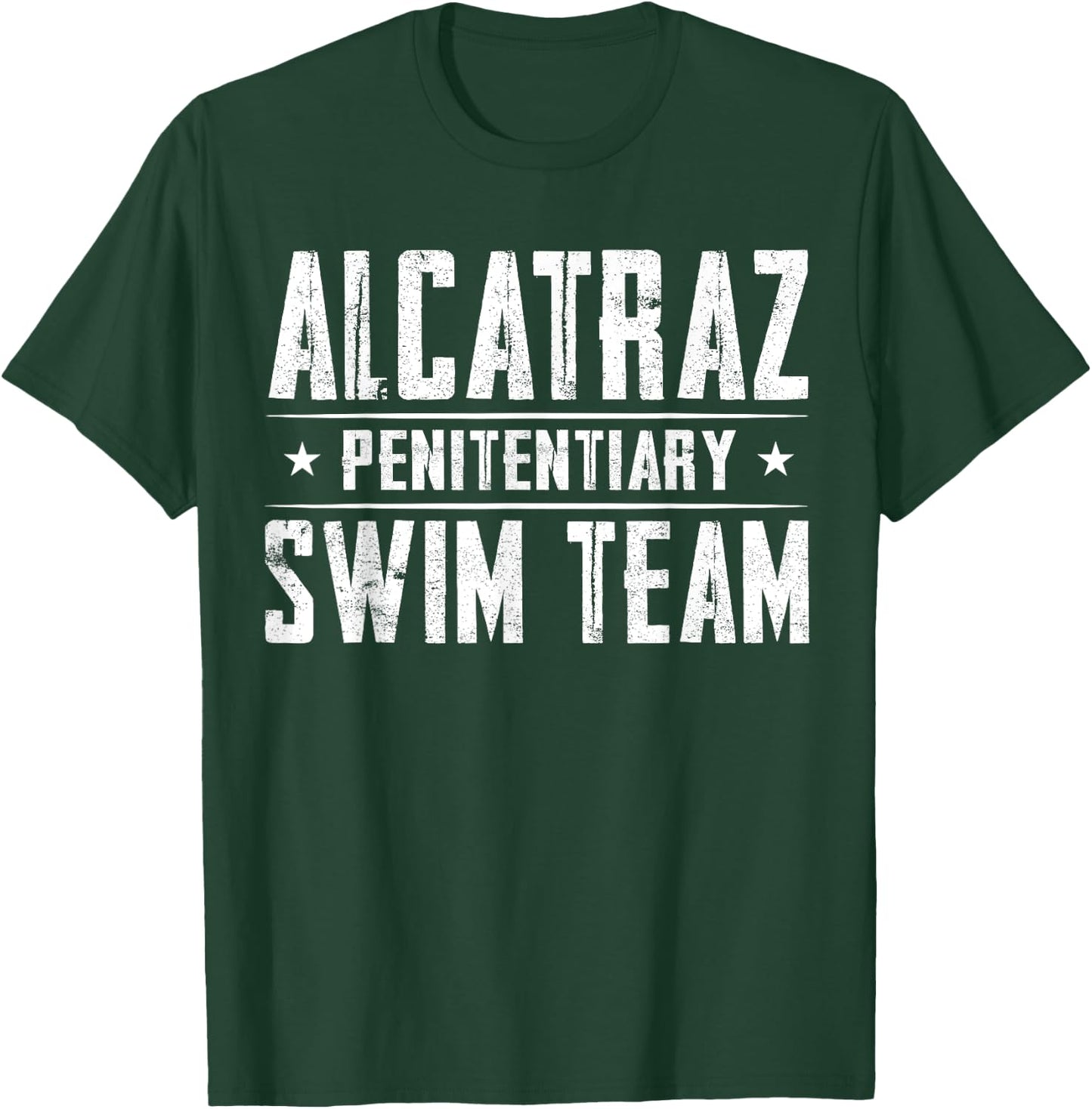 Alcatraz Penitentiary Swim Team T-Shirt - T-Shirt | Forest