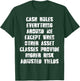 CASH rules everything around me except when other asset T-Shirt - T-Shirt | Forest