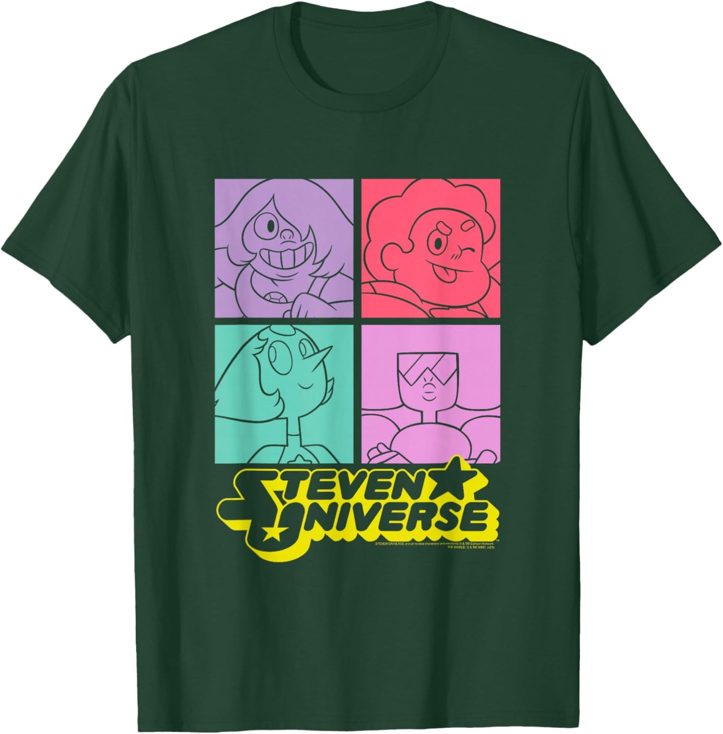 Steven Universe Four Block Gem Photos T-Shirt - T-Shirt | Forest