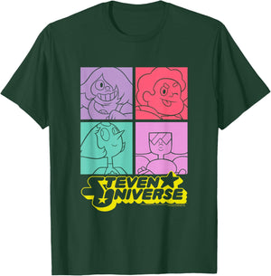 Steven Universe Four Block Gem Photos T-Shirt - T-Shirt | Forest