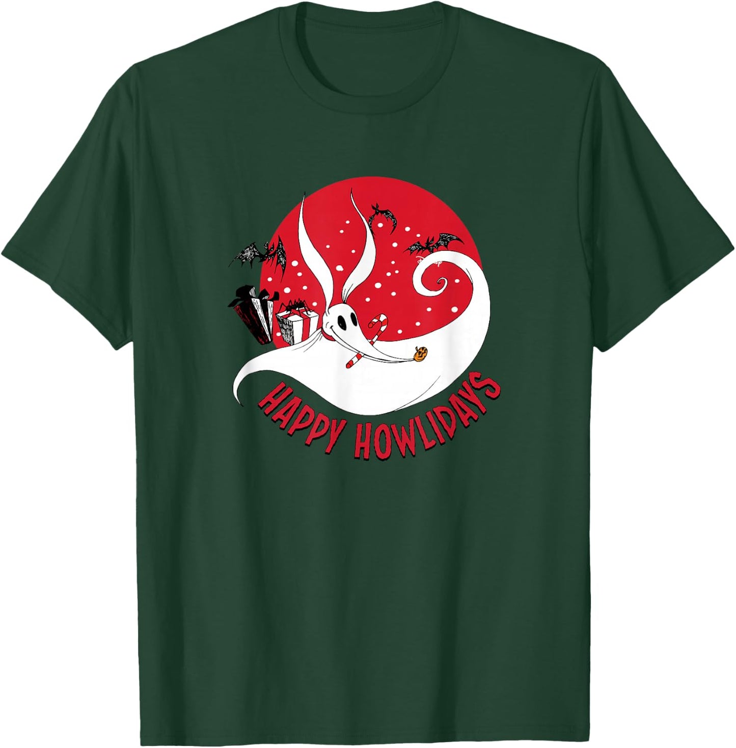 The Nightmare Before Christmas - Zero Happy Howlidays T-Shirt - T-Shirt | Forest