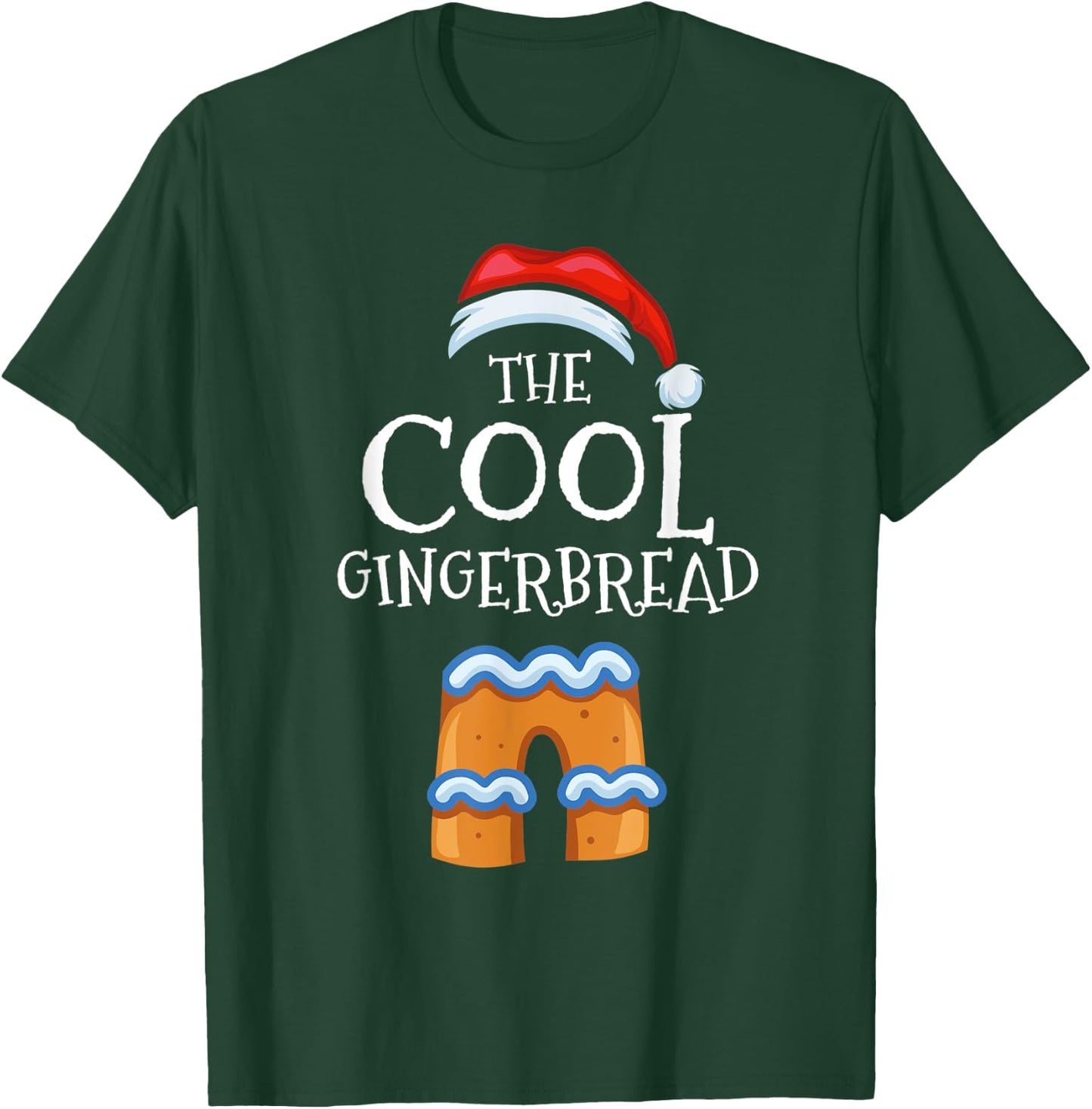 Cool Gingerbread Family Matching Group Christmas Gift Pajama T-Shirt - T-Shirt | Forest
