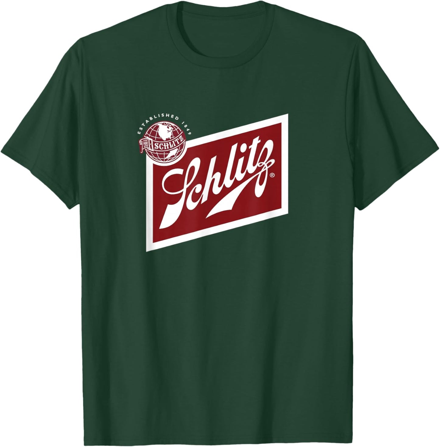 Schlitz Style - Pale Logo T-Shirt - T-Shirt | Forest
