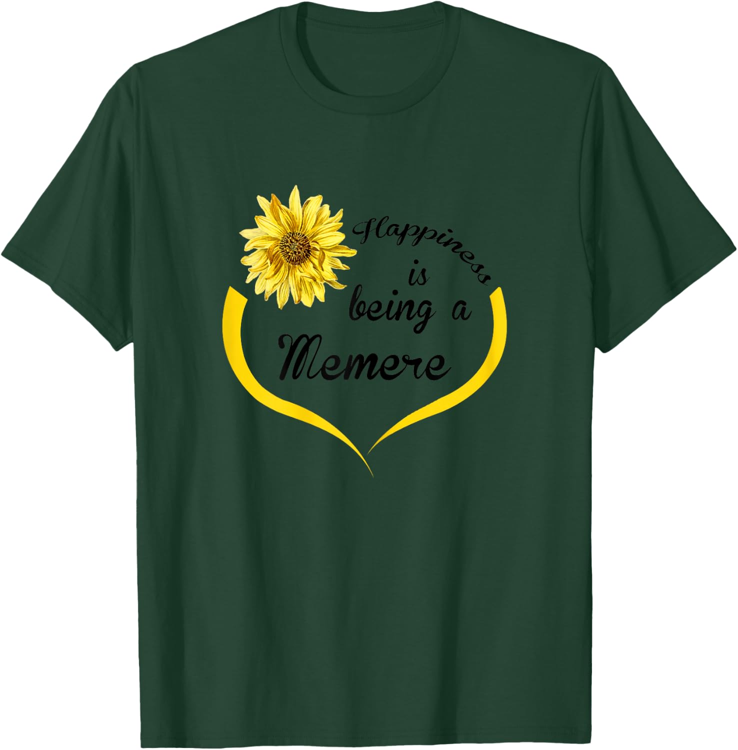Memere Gift: Happiness Is Being A Memere T-Shirt - T-Shirt | Forest