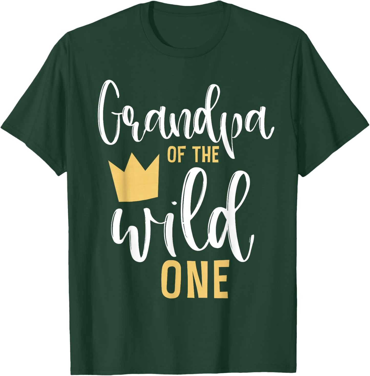 Grandpa of the Wild One Matching 1st Birthday First Thing T-Shirt - T-Shirt | Forest