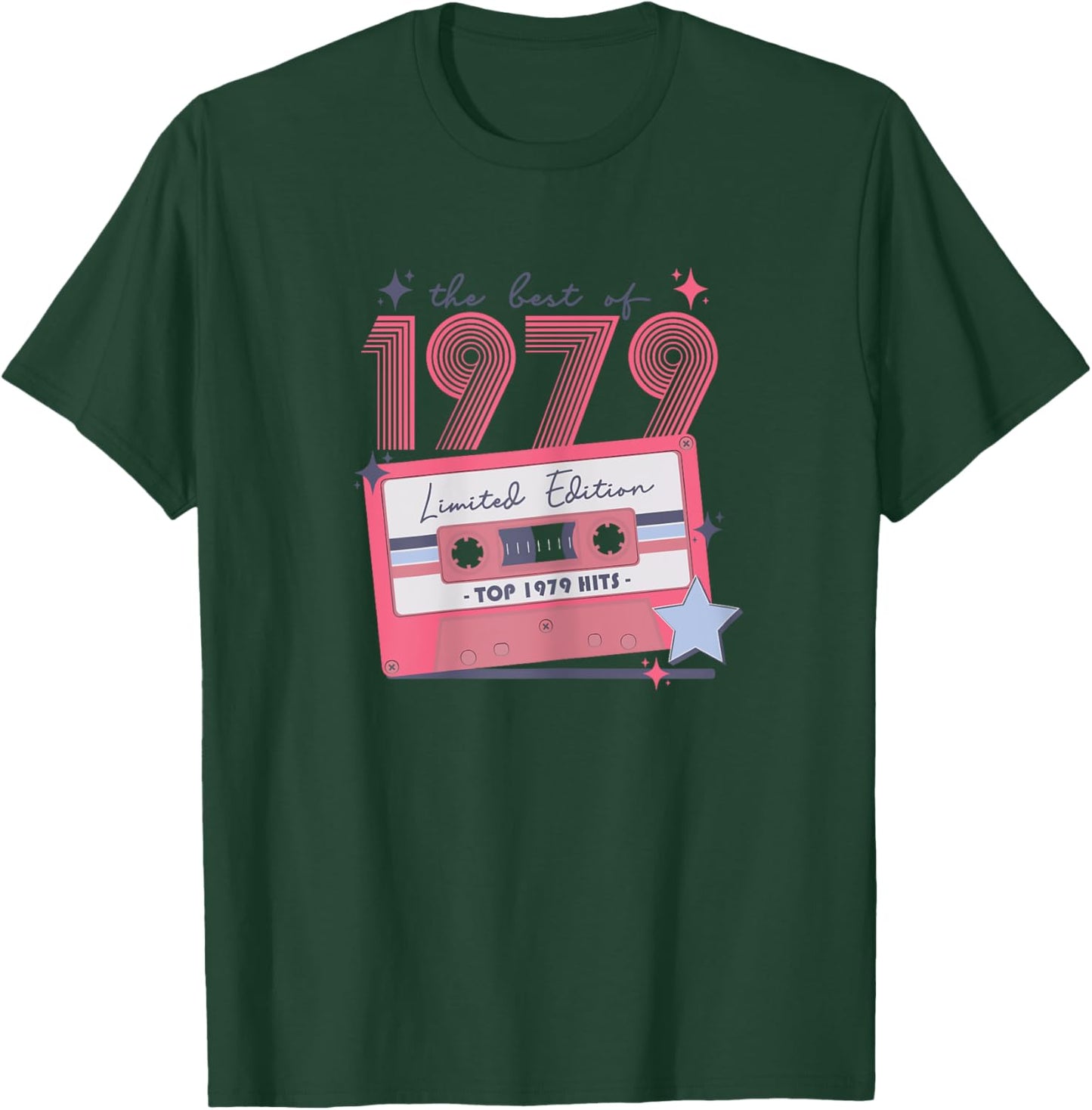 1979 Vintage Birthday Retro Gifts for Woman 70s 80s Disco T-Shirt - T-Shirt | Forest