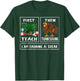 First Teach Then Thanksgiving I'm Earning A Break Teacher T-Shirt - T-Shirt | Forest