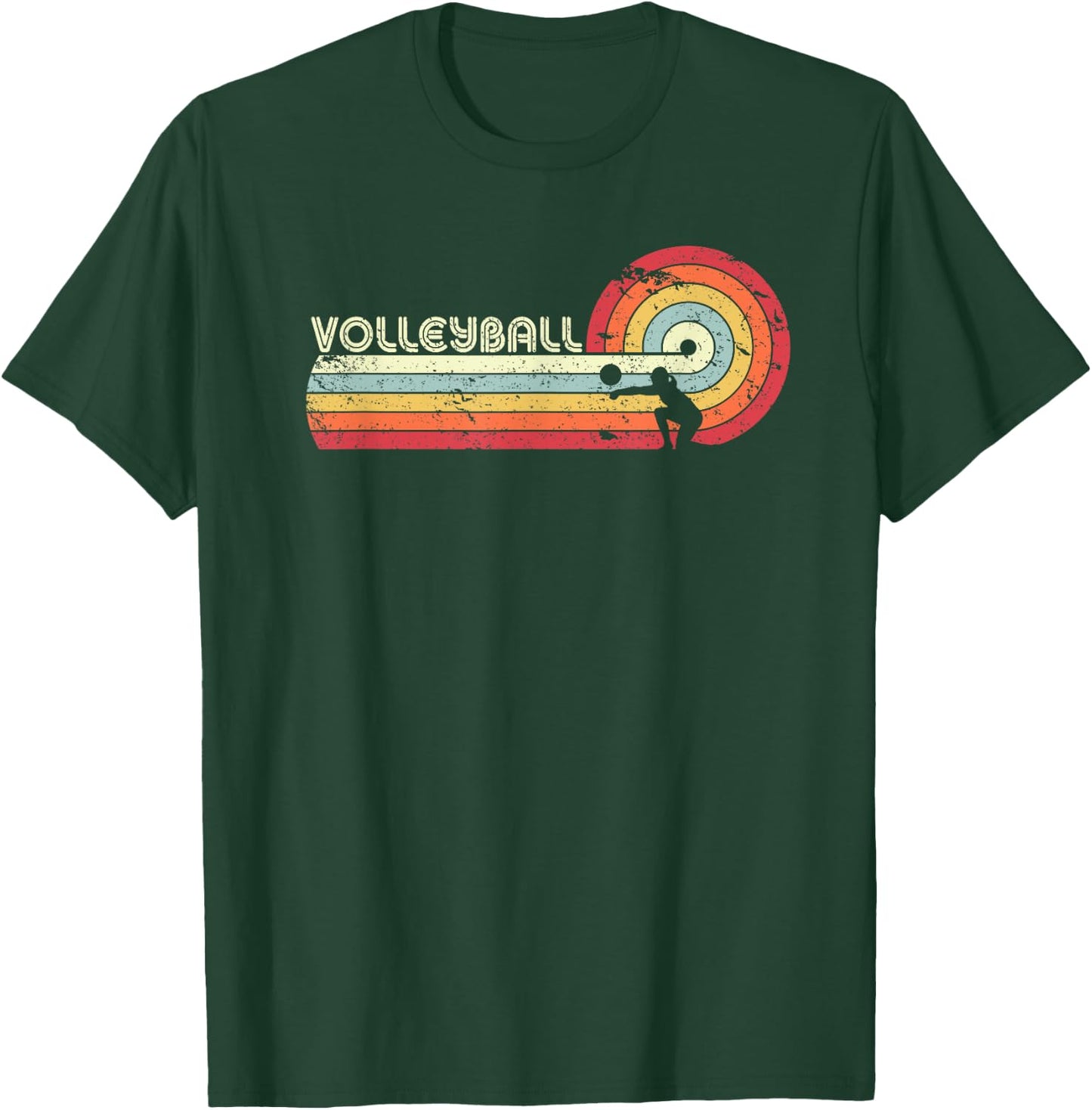Volleyball Shirt Vintage T-Shirt - T-Shirt | Forest