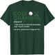 Golf Grandpa Definition Golfing Grandson's Biggest Fan T-Shirt - T-Shirt | Forest