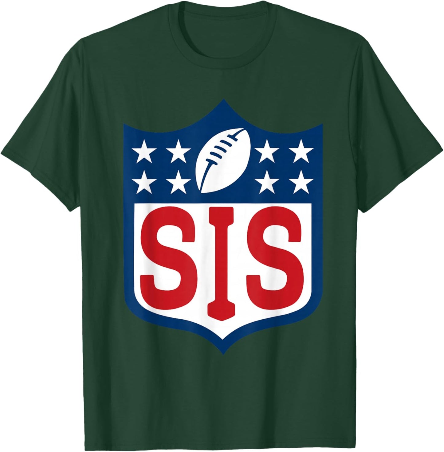 Sis American Football Happy Birthday Family Matching Retro T-Shirt - T-Shirt | Forest