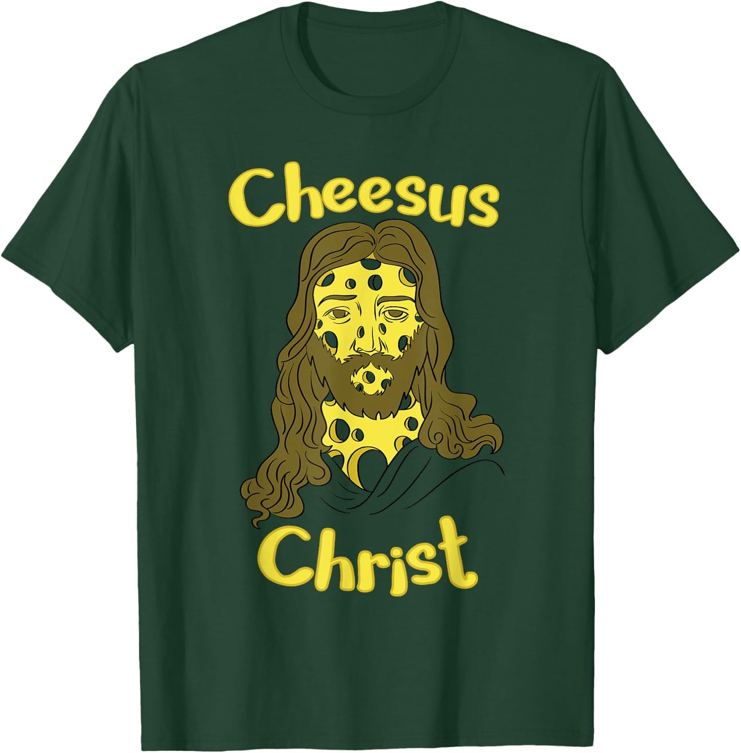 Cheesus Christ Cheese Lover Funny Jesus Shirt T-Shirt - T-Shirt | Forest