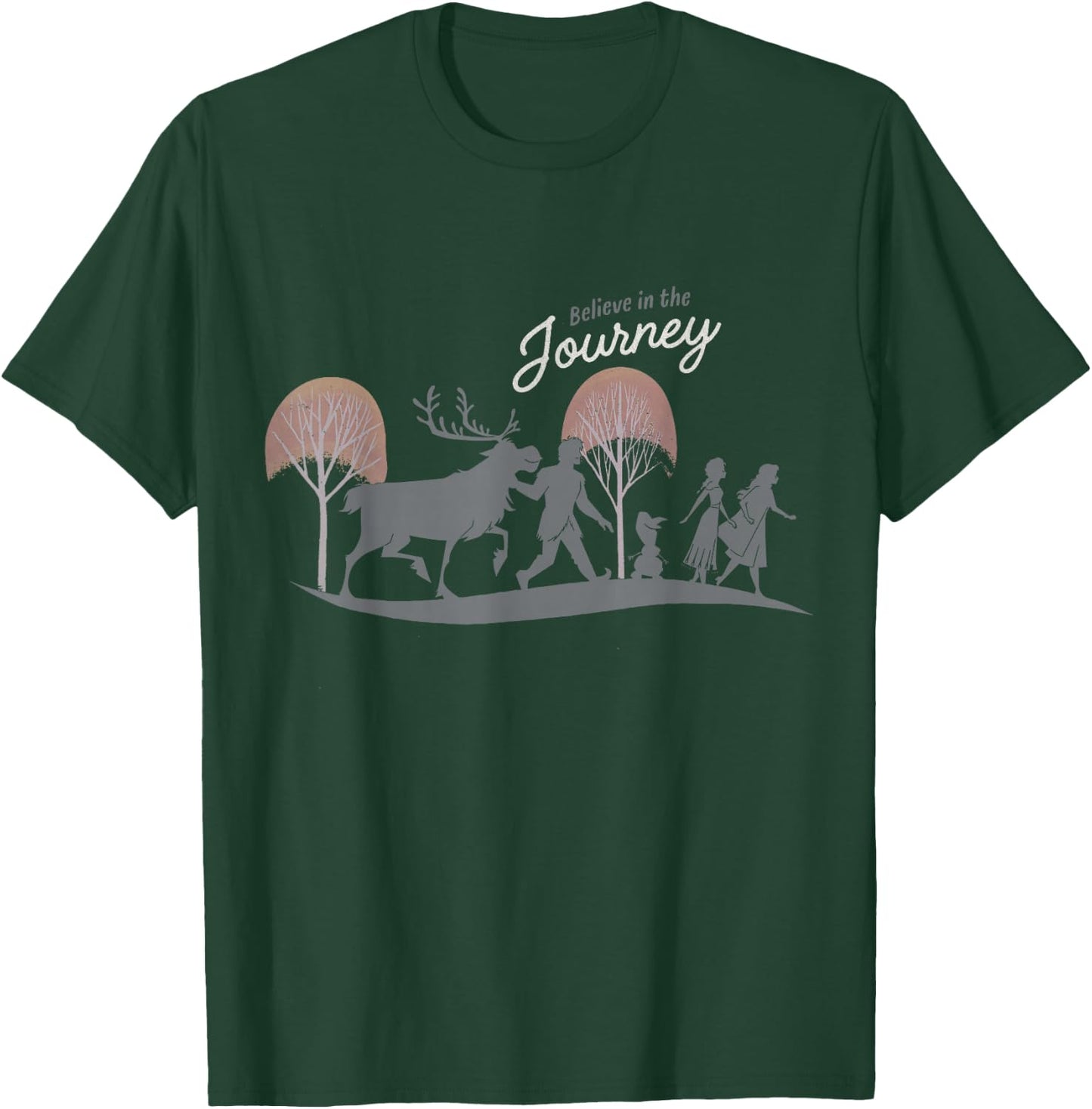 Disney Frozen 2 Believe In The Journey Group Silhouettes T-Shirt - T-Shirt | Forest