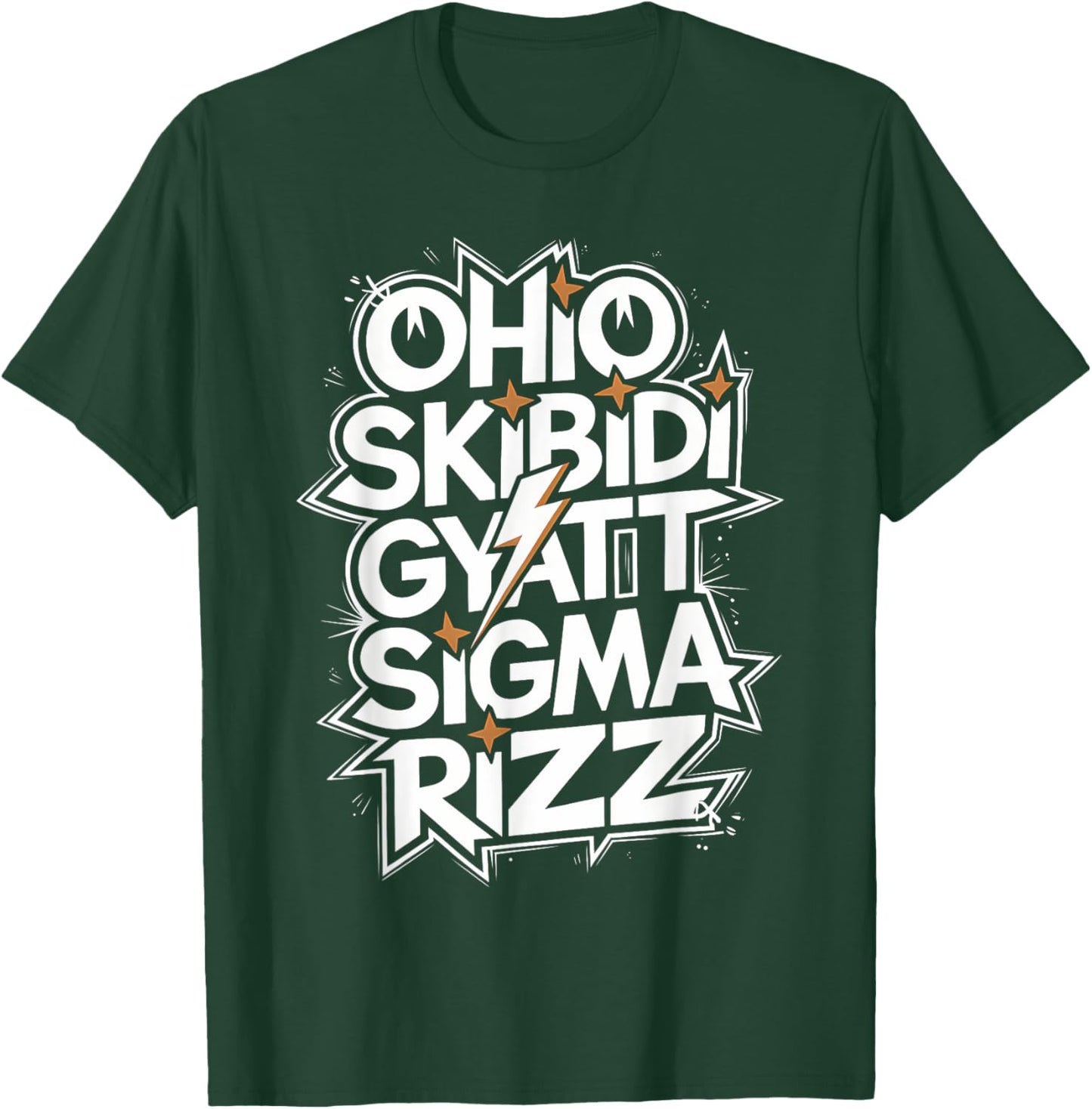 Ohio Skibidi Gyatt Sigma Rizz brainrot Funny Rizzler Meme T-Shirt - T-Shirt | Forest