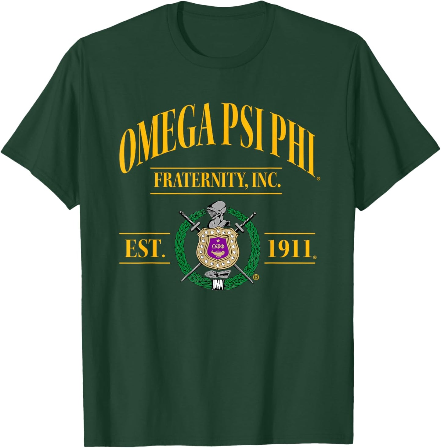 Omega Psi Phi Fraternity Paraphernalia, Omega Psi Phi Ques T-Shirt - T-Shirt | Forest