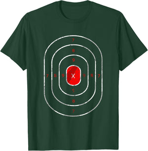 Cool Shooting Range Target | Funny Marksman Gun Lover Gift T-Shirt - T-Shirt | Forest