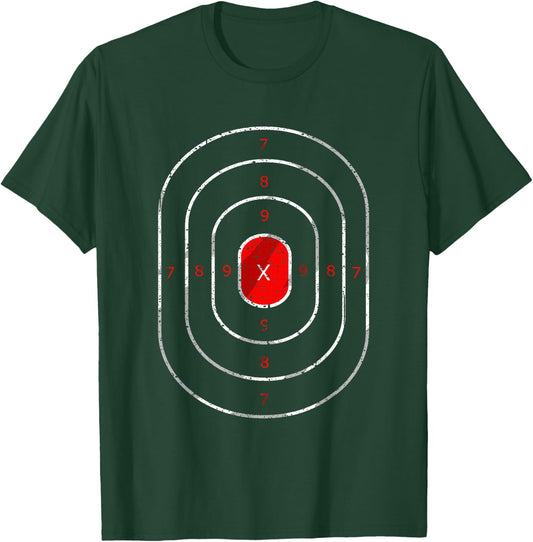Cool Shooting Range Target | Funny Marksman Gun Lover Gift T-Shirt - T-Shirt | Forest