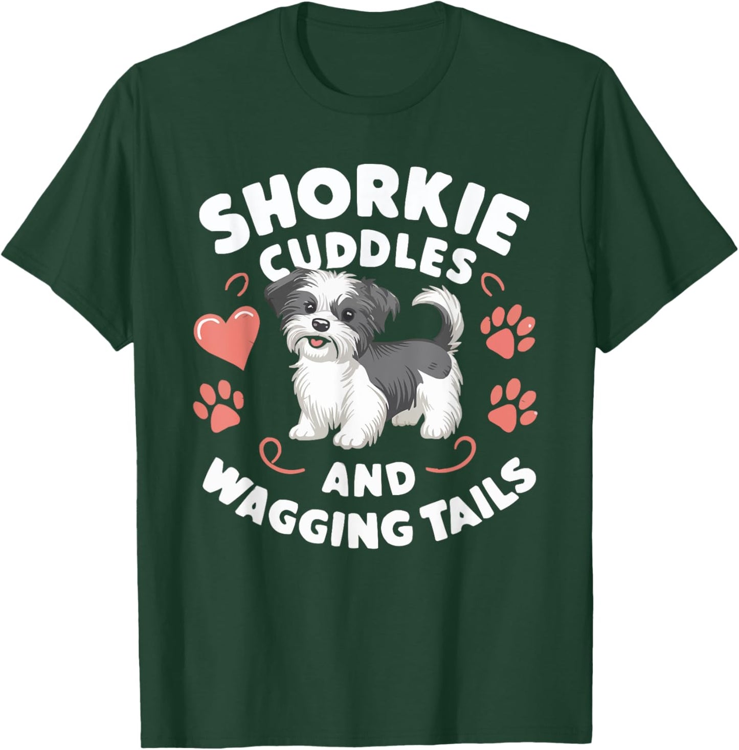 Shorkie Owner Dog Lover Puppy Shih Tzu Yorkshire Terrier T-Shirt - T-Shirt | Forest