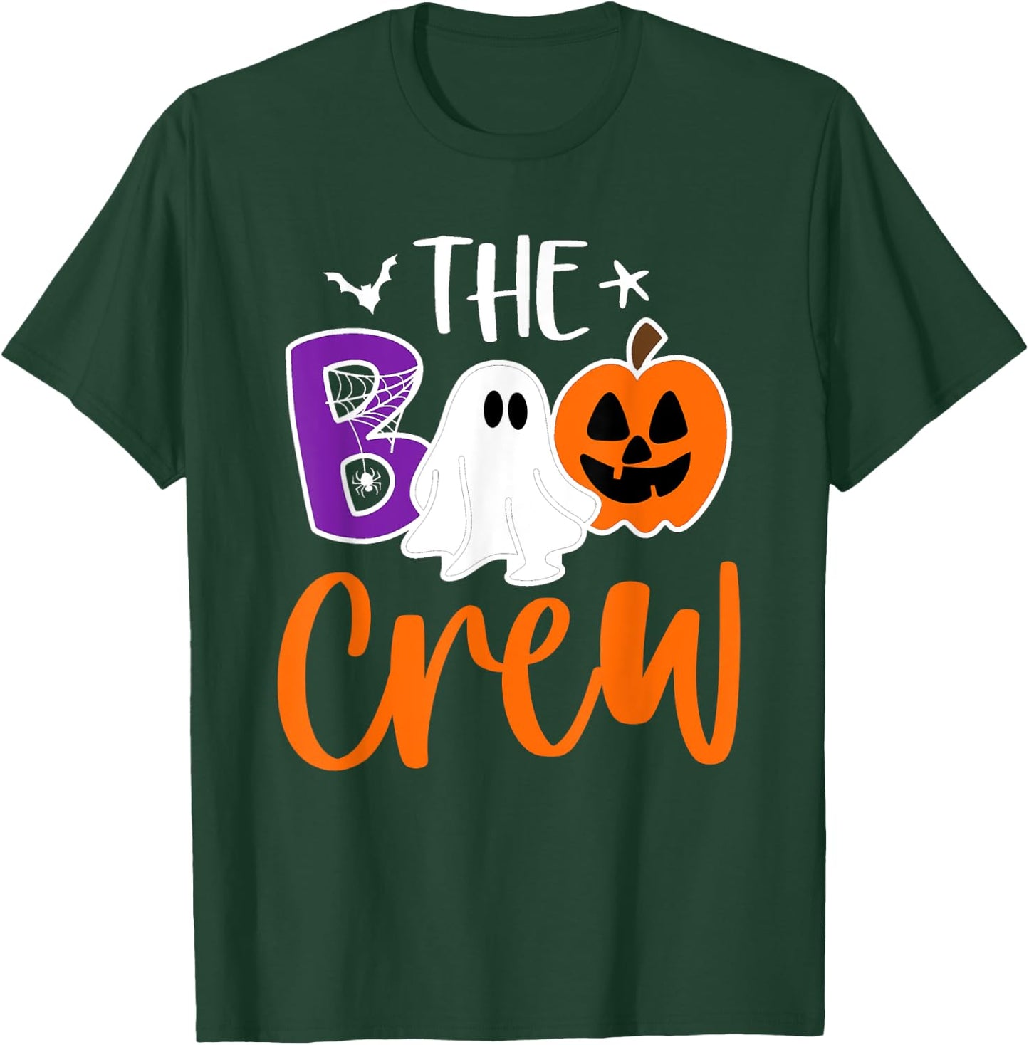 Halloween The Boo Crew Cute Ghost Spooky Family Matching T-Shirt - T-Shirt | Forest