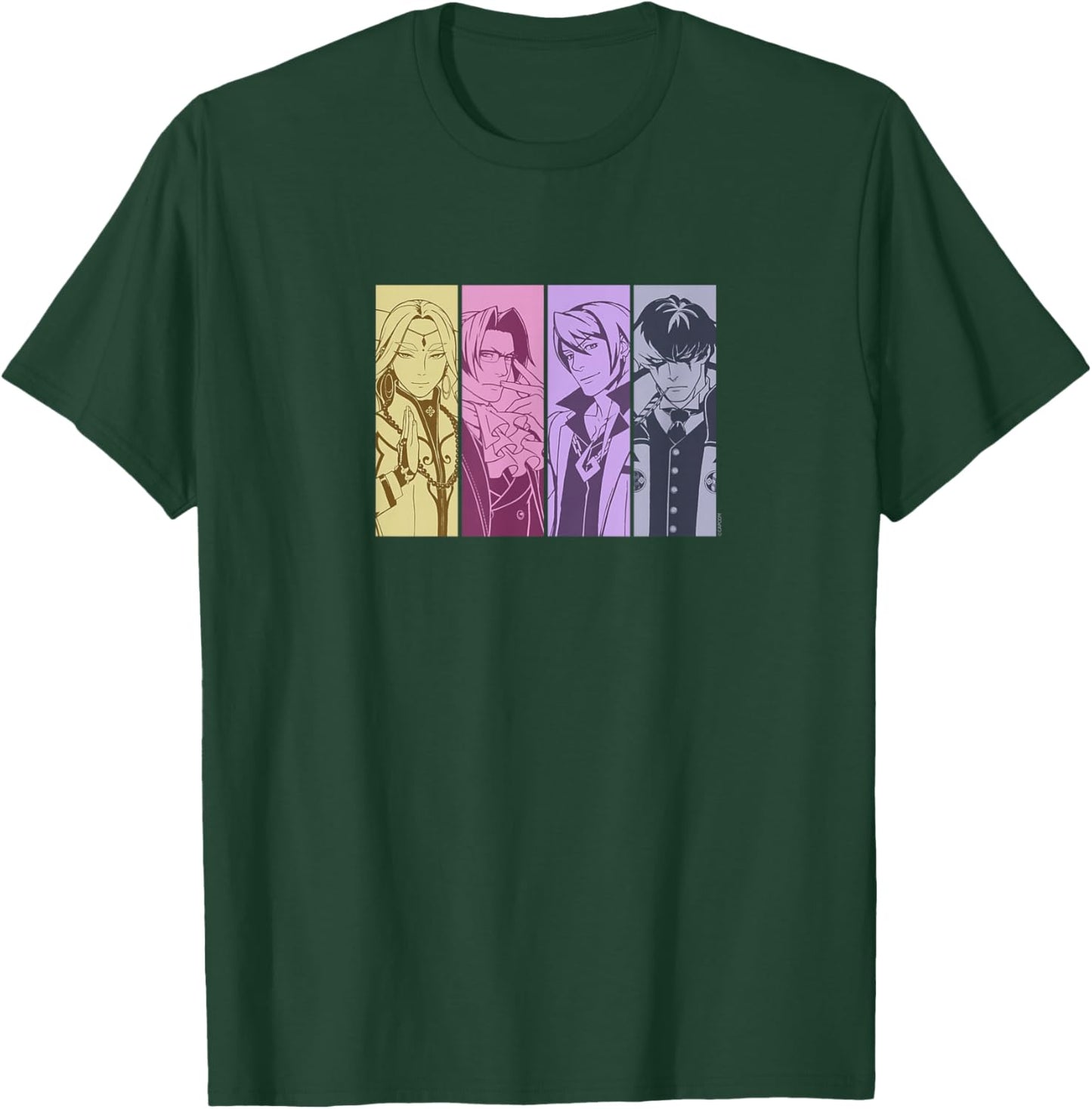 Capcom Apollo Justice: Ace Attorney , Erwachsene, Fans of animated content, young adults, teenagers, Kurzarm, , Schwarz, S T-Shirt - T-Shirt | Forest