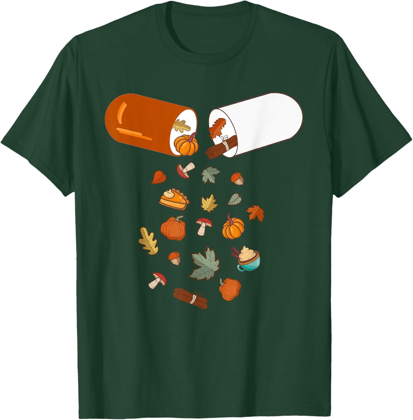 Pharmacy Tech CPhT Fall Vibe Its Fall Yall Pumpkin Season T-Shirt - T-Shirt | Forest