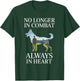 No Longer In Combat Always In Heart K9 Memorial T-Shirt - T-Shirt | Forest